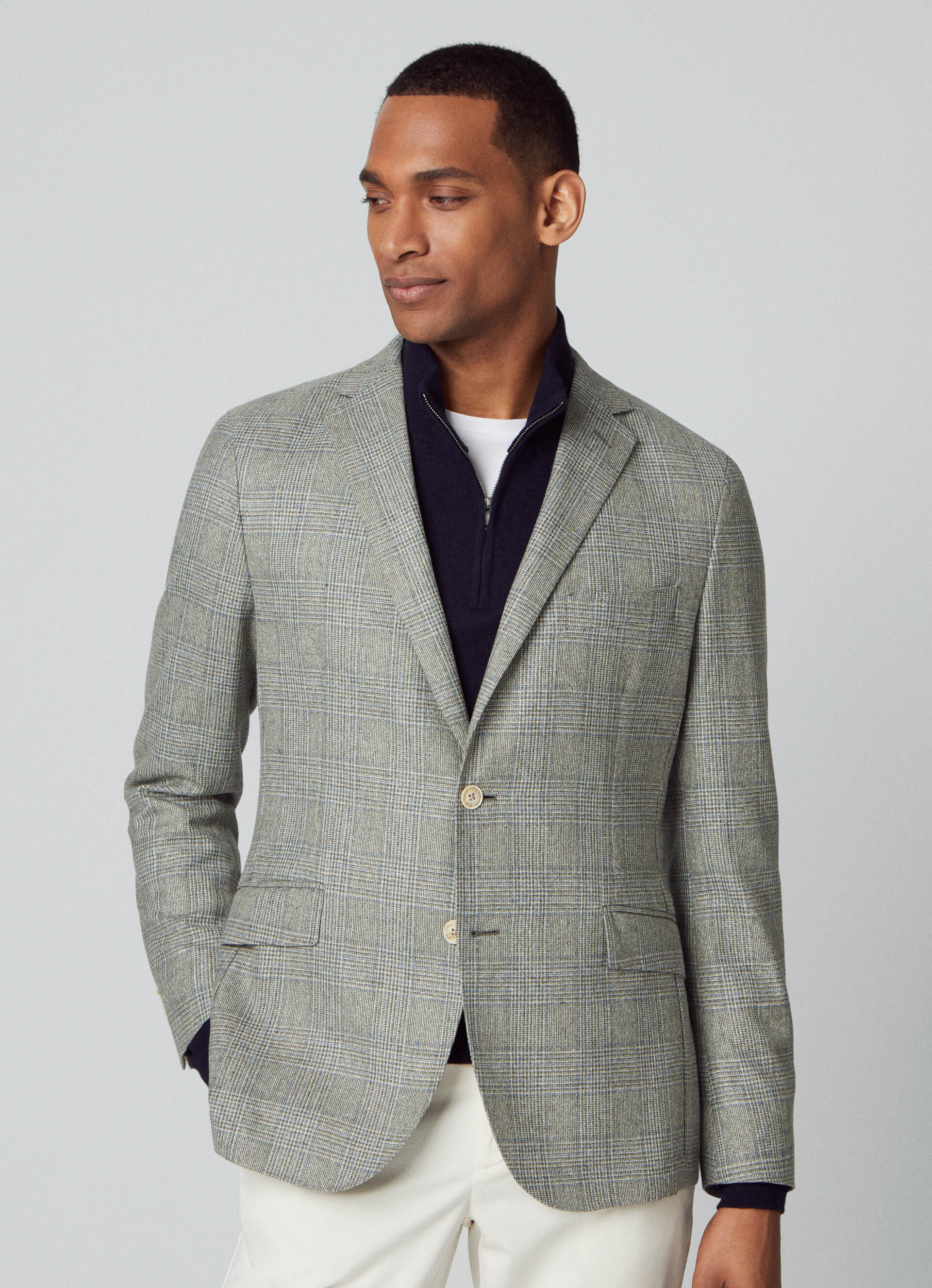 Hackett London Chaqueta De Lana Y Seda Savile Row Blue