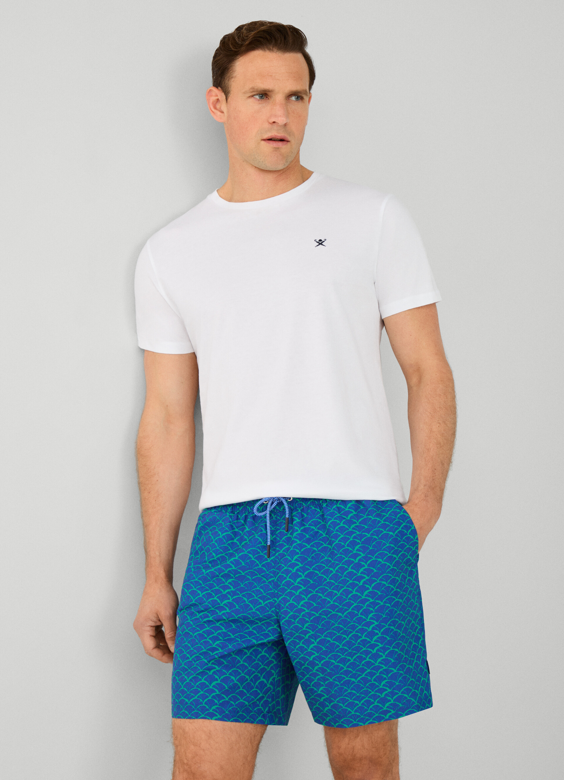 Hackett Short Sleeve Cotton Polo Shirt - Light Grey Marl – OLIAMI