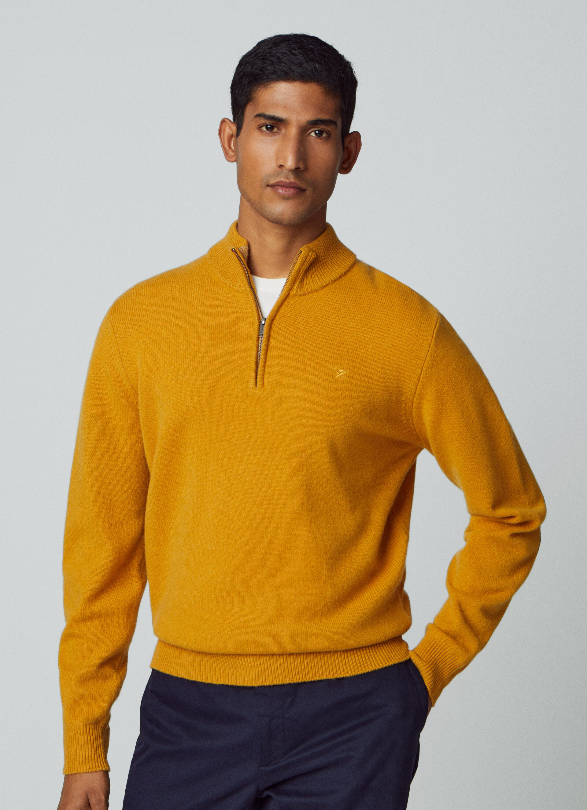 Hackett lambswool half deals zip jumper