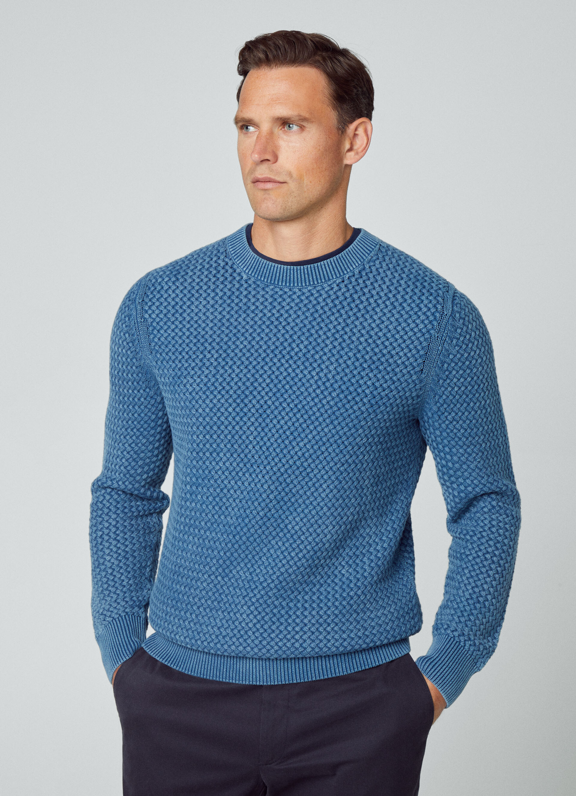Round Neck Cotton Sweatshirt | Hackett