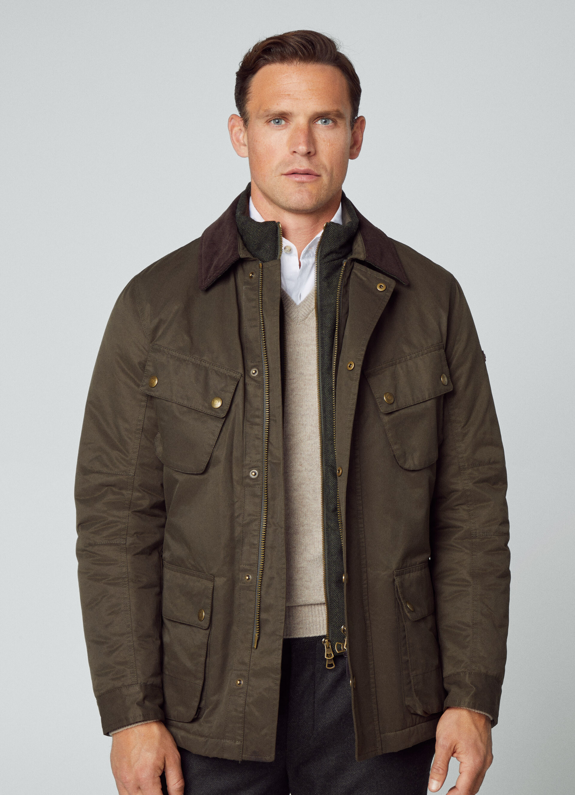 Hackett waxed jacket online